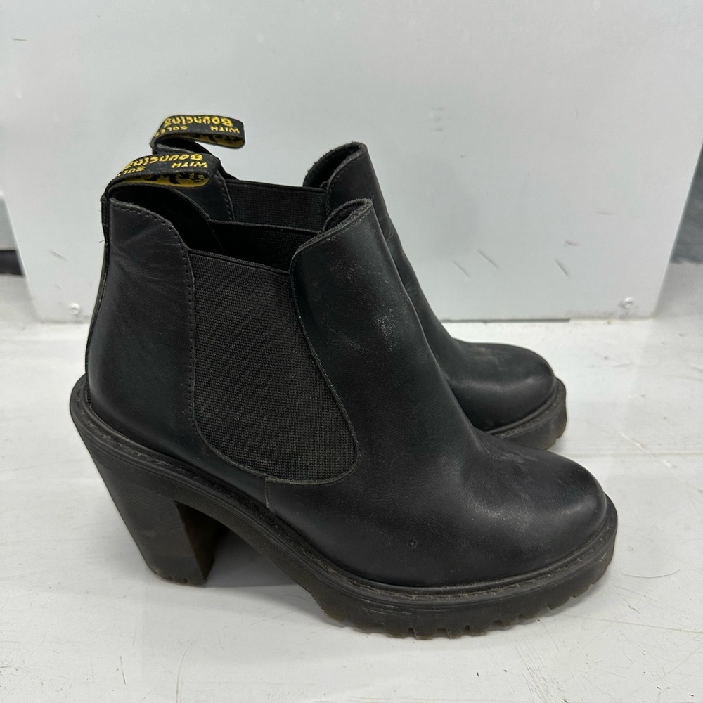 Doc Martin heeled platform boots